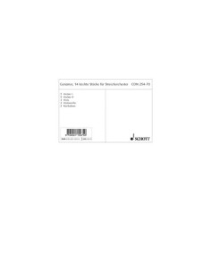 GENZMER H.-Piezas Faciles (14) para Orquesta de Cuerdas (Partes)