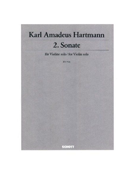 HARTMANN K.A.-Sonate n° 2 (1927) pour violon