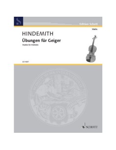 HINDEMITH P.-Exercises (1926) for Violin