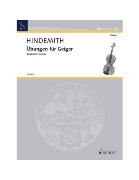 HINDEMITH P.-Exercises (1926) for Violin