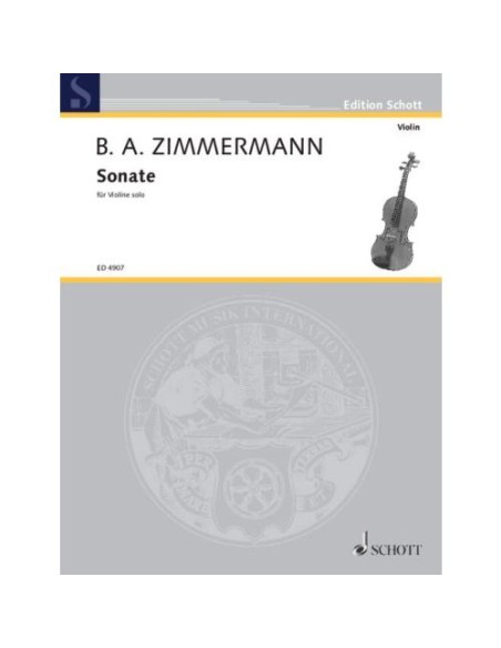 ZIMMERMANN B.A.-Sonate (1951) pour violon