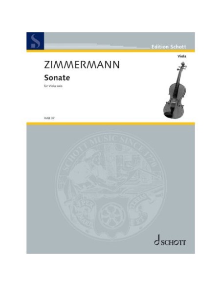 ZIMMERMANN B.A.-Sonata (1955) per viola