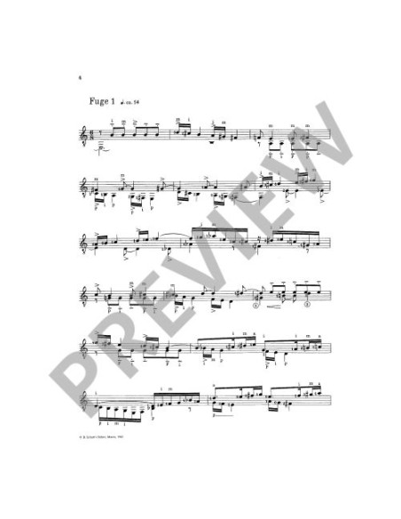 ZEHM F.-Preludi e Fughe (6) per chitarra (Stingl)