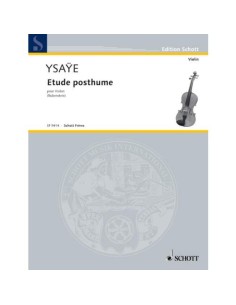 YSAYE E.-Etude posthume pour violon (Rubenstein)
