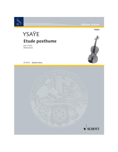 YSAYE E.-Studio postumo per violino (Rubenstein)
