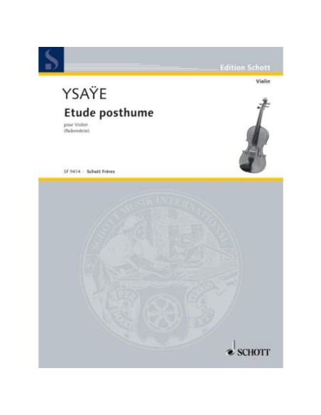 YSAYE E.-Studio postumo per violino (Rubenstein)