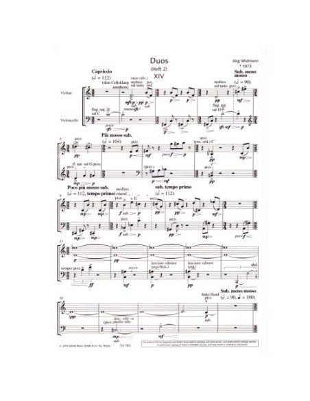 WIDMANN J.-Duos (24) Vol.2 per violino e violoncello