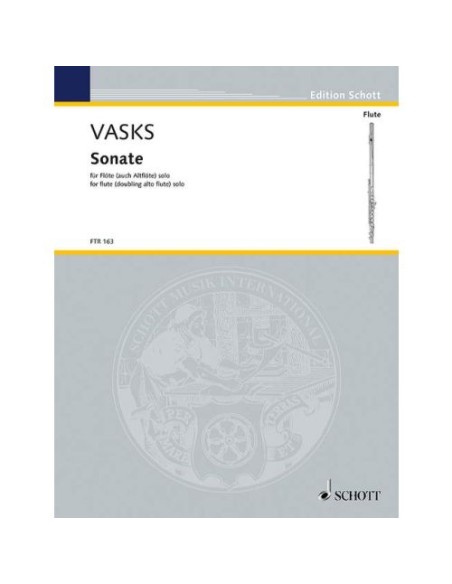 VASKS P.-Sonata (1992) pour flûte alto