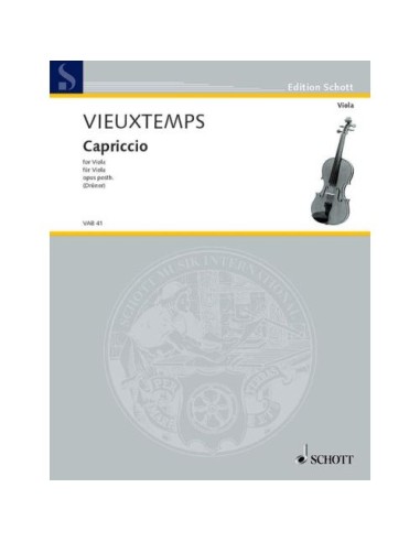 VIEUXTEMPS H.-Capricho Op. Postumo per viola (Druner)