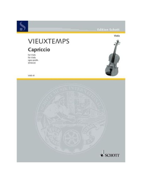 VIEUXTEMPS H.-Capricho Op. Postumo per viola (Druner)