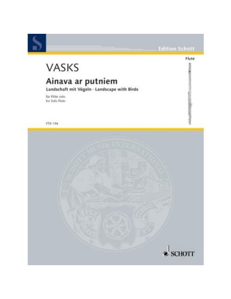 VASKS P.-Ainava ar putniem per Flauto