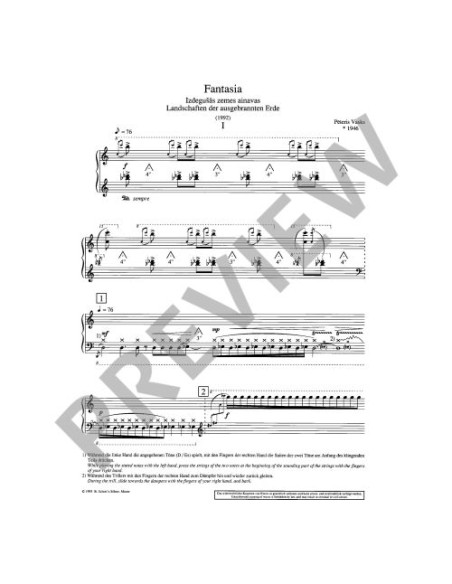 VASKS P.-Fantasy für Klavier