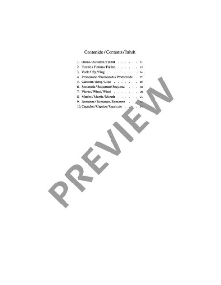 TORRENT J.-Tableaux (10 Pieces) for Guitar