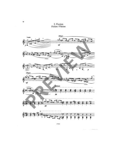 TORRENT J.-Tableaux (10 Pieces) for Guitar
