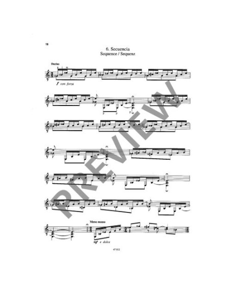 TORRENT J.-Tableaux (10 Pieces) for Guitar