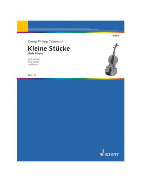 TELEMANN G.P.-Piccoli pezzi per 2 violini (Hoffmann)
