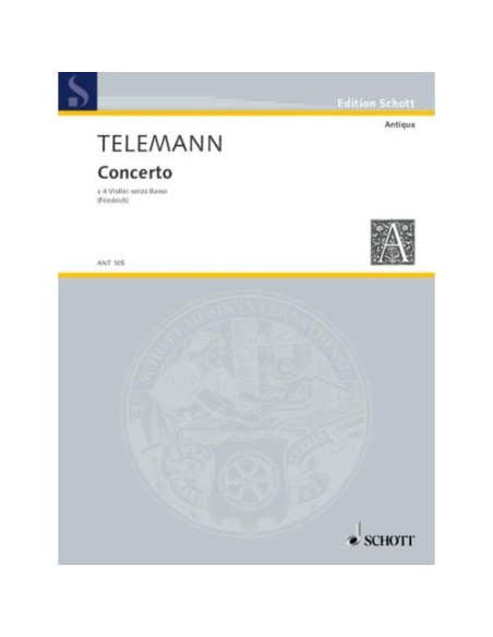 TELEMANN G.P.-Concerto per 4 violini (Friedrich)