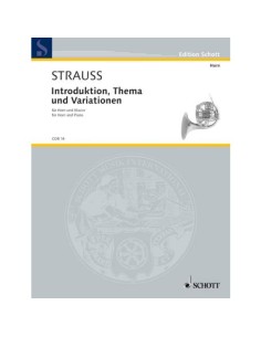 STRAUSS R.-Introduccion, Tema y Variaciones (1878) para Trompa y Piano