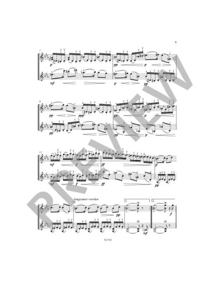 SENFTER J.-Danze Antiche (10) per 2 Violini