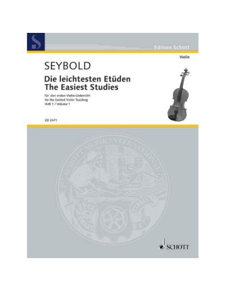 SEYBOLD A.-Easy Studies 1° per Violino