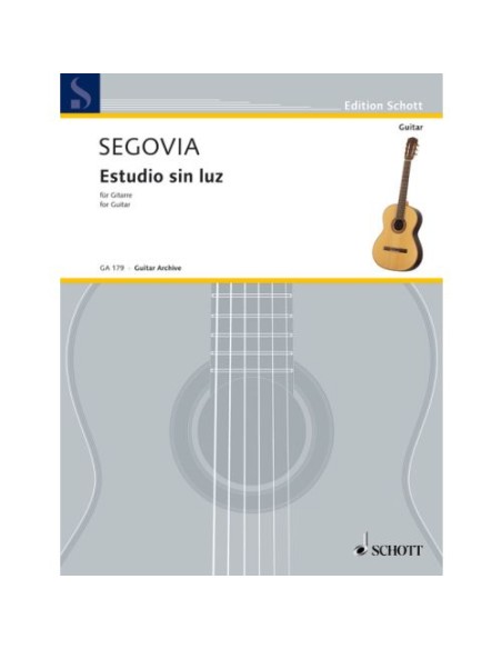SEGOVIA A.-Studio without Light for Guitar