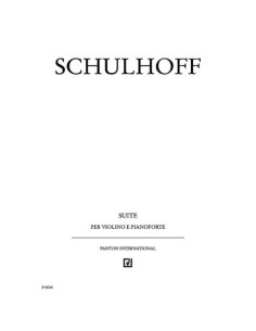 SCHULHOFF E.-Suite per violino e pianoforte