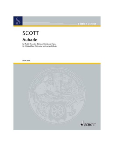 SCOTT C.-Aubade per flauto (violino) e pianoforte