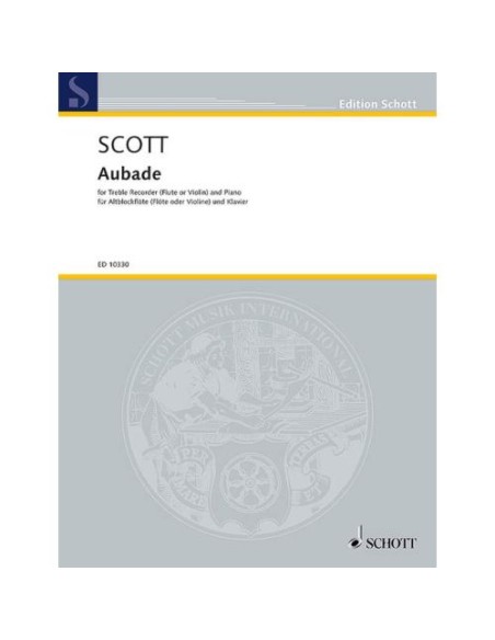 SCOTT C.-Aubade per flauto (violino) e pianoforte