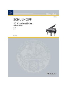 SCHULHOFF E.-Pezzi Op.30 (1919) per pianoforte (Bek)