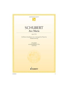 SCHUBERT F.-Ave Maria Op.52 n. 6 per pianoforte (Krug)
