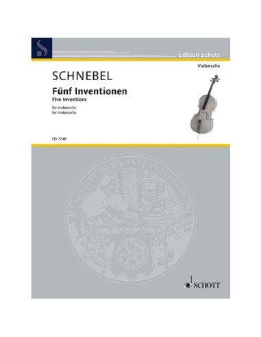 SCHNEBEL D.-Inventions (5) (1987) pour violoncelle