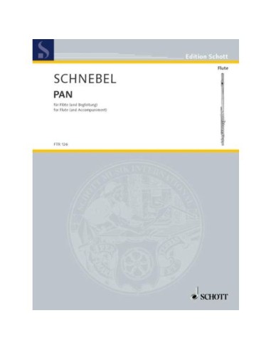 SCHNEBEL D.-Pan (1978) per flauto