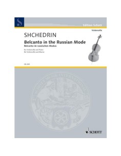 SCHEDRIN R.-Belcanto in modalità russa per violoncello e pianoforte