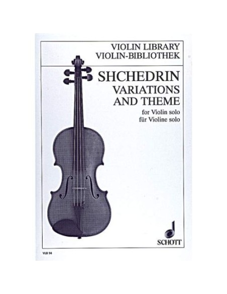 SCHEDRIN R.-Variations et thème pour violon