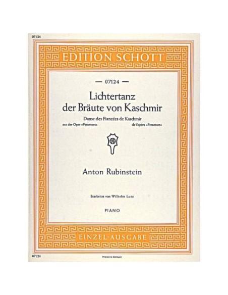 RUBINSTEIN A.-Feramors pour piano (Lutz)