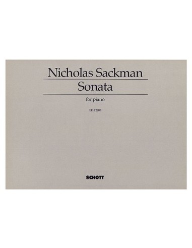 SACKMAN N.-Sonate pour piano
