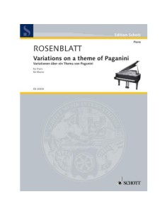 ROSENBLATT A.-Variations sur un thème de Paganini pour piano (Tokorev)