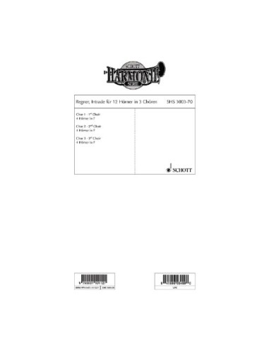 REGNER H.-Intrade pour 12 cornes
