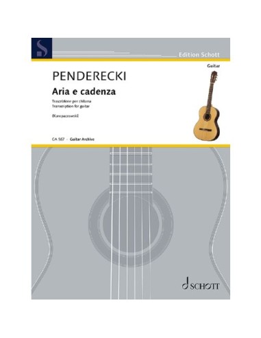 PENDERECKI K.-Aria e cadenza per chitarra (Kuropaczewski)