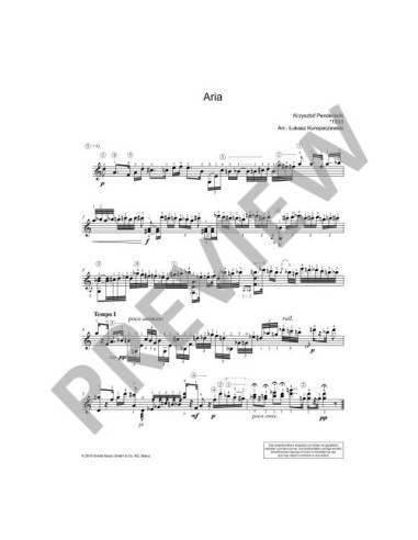 PENDERECKI K.-Aria e cadenza per chitarra (Kuropaczewski)