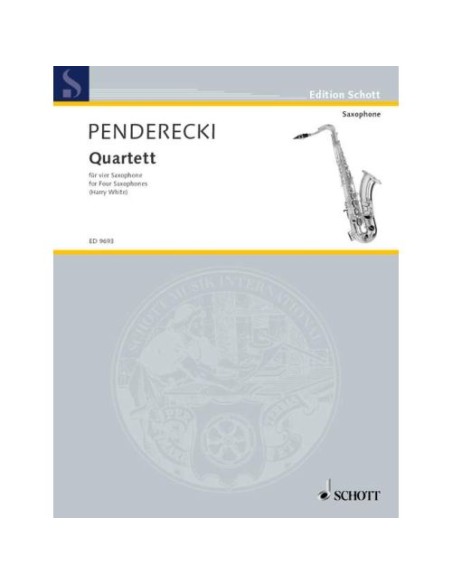 PENDERECKI K.-Quartett für 4 Saxophone
