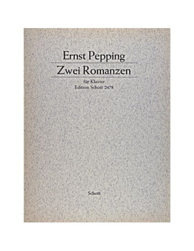PEPPING E.-Romances (2) pour piano
