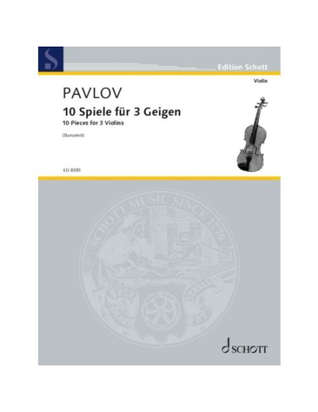PAVLOV F.-Pezzi (10) per 3 Violini