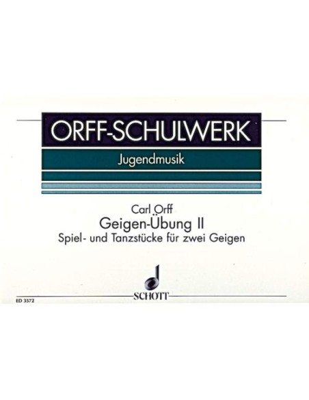 ORFF C.-2ème Exercices pour Violon