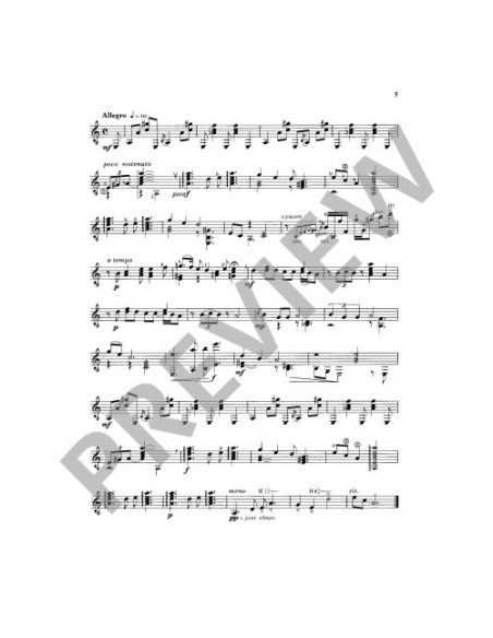 MILETIC M.-Suite Croato (1974) per chitarra