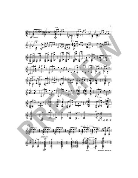 MILETIC M.-Suite Croato (1974) per chitarra