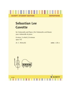 LEE S.-Gavotte Op.112 in Si minore per violoncello e pianoforte (Nimzick)