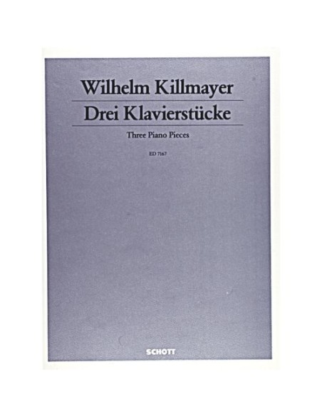 KILLMAYER W.-Pieces (1982) pour piano
