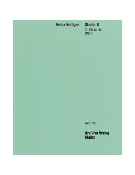 HOLLIGER H.-Studie II (1981) for Oboe