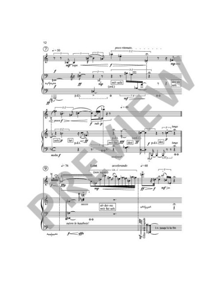 HOLLIGER H.-Mobile (1962) per oboe e arpa